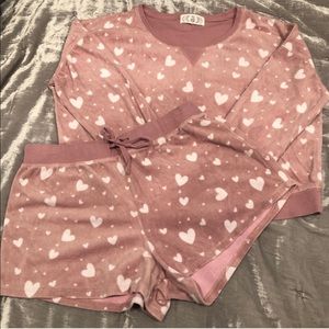 Pink Rose Heart Pajamas